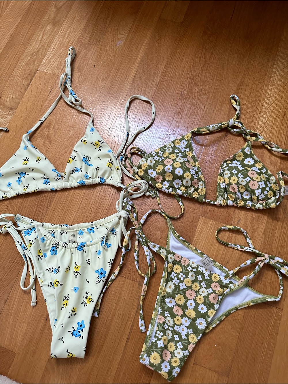 SHEIN floral bikinis